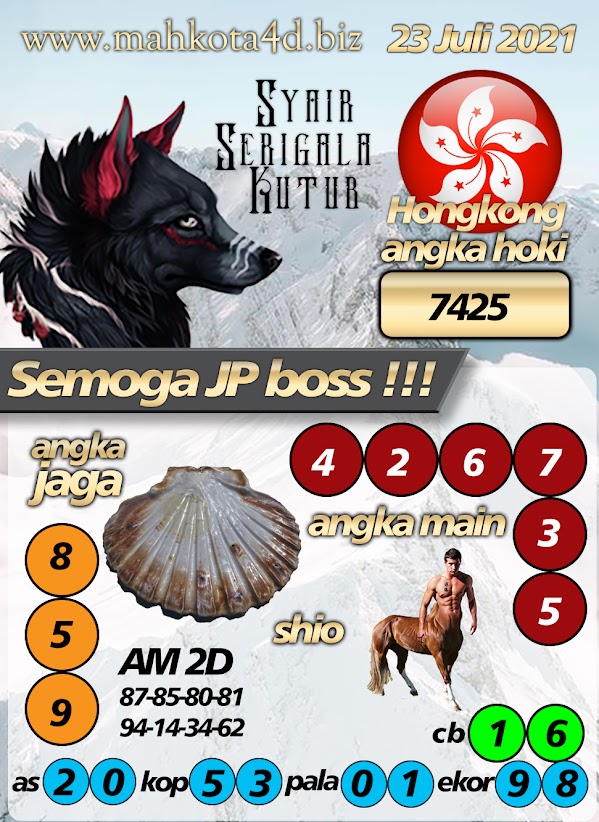 Syair Prediksi Togel Hongkong - HK Jum'at, 23 - Juli - 2021