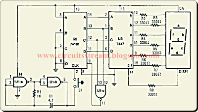 Tica Tak Electronic Dice Circuit Diagram