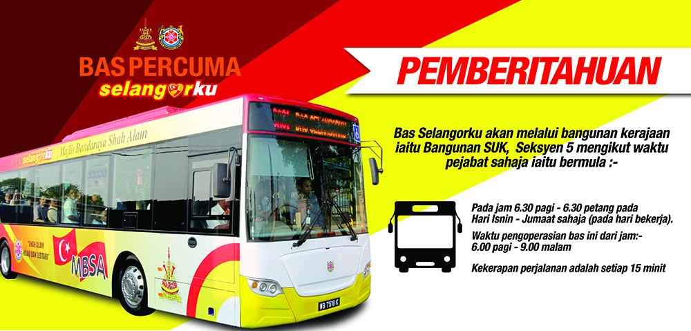 Bas Percuma Selangorku Free Bus Services Bus Routes Operation Time Shah Alam Subang Jaya Klang