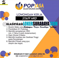 Info Loker Surabaya di Pop Jasa Agustus 2020