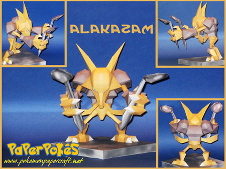 Pokemon Alakazam Papercraft