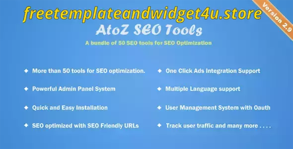 AtoZ SEO Tools - Search Engine Optimization Tools Free Download