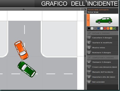 grafico dell'incidente