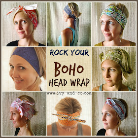 How to tie a boho bohemian head wrap band turban style