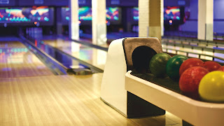 an image of colorful bowling balls