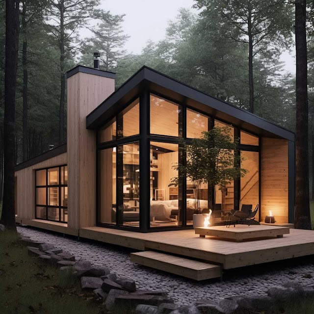 desain rumah kayu minimalis