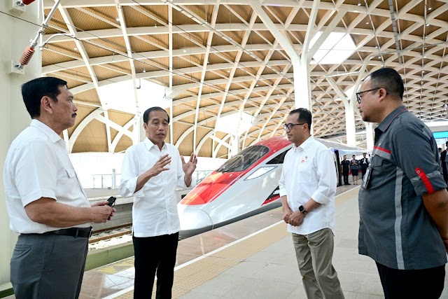 Presiden Jokowi Lakukan Uji Coba Kereta Cepat Jakarta-Bandung