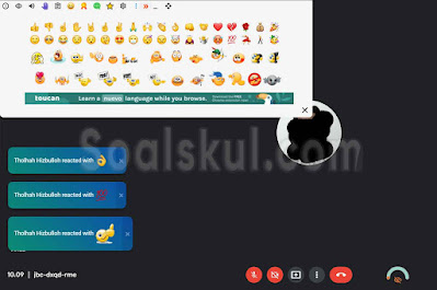 langkah 5-7 emoji reaksi google meet