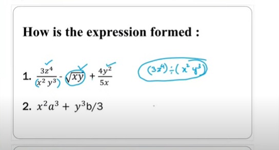 Algebrac Expressions - I