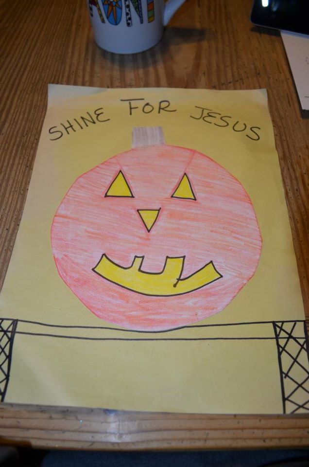 Crafty with Christ Shine for Jesus Craft  Halloween  Lesson