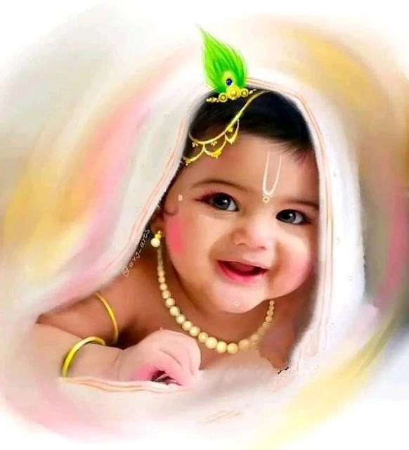 cute laddu gopal images