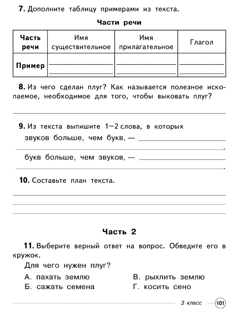 Комплексная работа 4 класс школа россии 2024