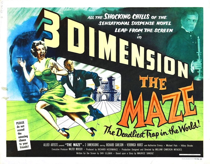 Póster: The maze, 1953