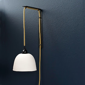 {Design} Ribbed pendant sconce by Pigeon Toe Ceramics