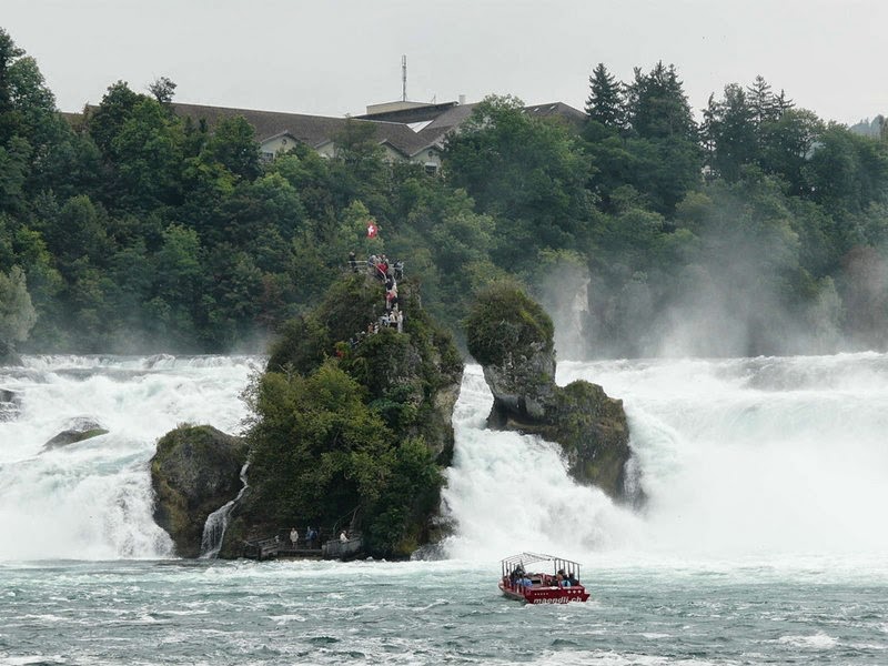 The Rhine Falls, Switzerland |  The largest plain waterfall in Europe