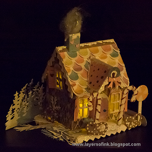 Layers of ink - Pastel Paper Gingerbread House Tutorial by Anna-Karin