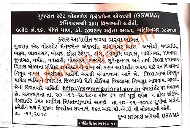 GSWMA Recruitment for Project Director Posts 2018