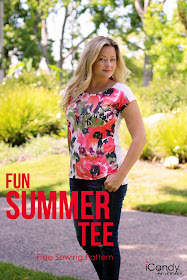 Sewing Pattern for Knit Summer T-Shirt