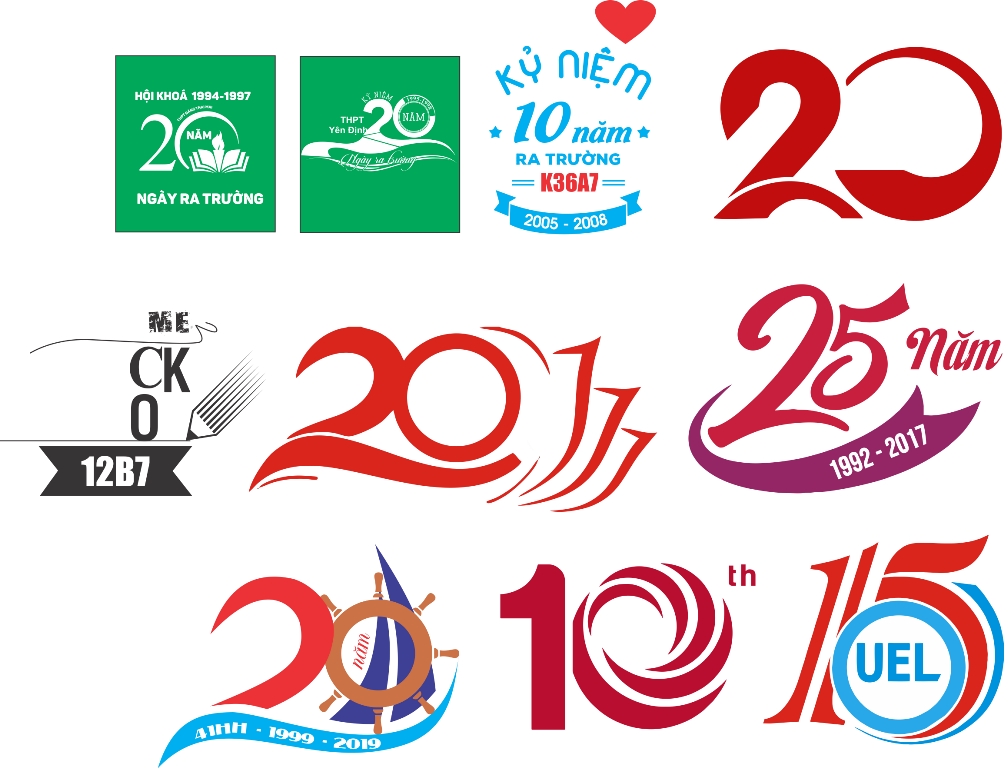 Tải file thiết kế logo in áo 10-15-20-25-30 năm ngày trở về