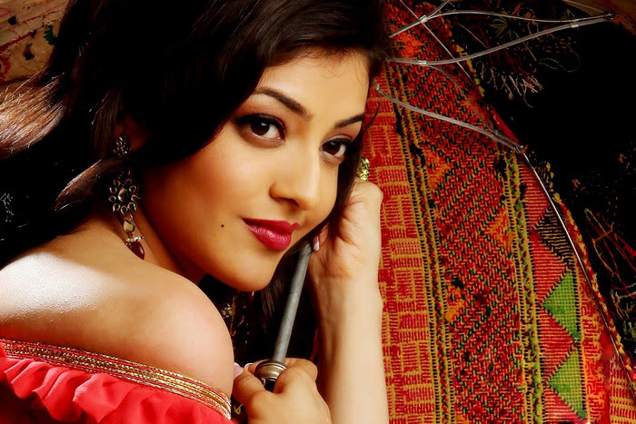 Kajal Agarwal in Red Dress Spicy Photo Gallery hot photos
