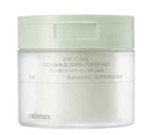 Celimax JiWooGae Cica BHA Blemish Toner Pad Review