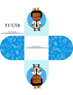 The Boss Baby Afro: Free Printable Boxes.