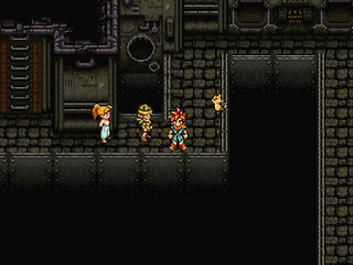 Crono, Marle, and Lucca find a cat in the Abandoned Sewers in Chrono Trigger.