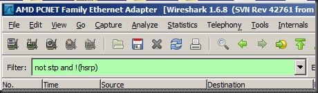 wireshark with filter