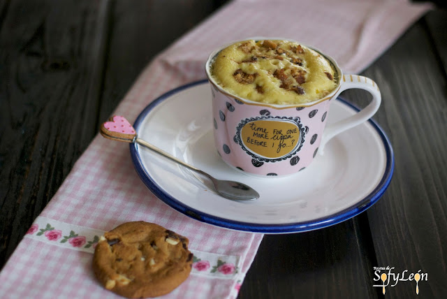 Mug cake de galleta.