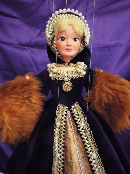Katherine Howard, Tudor Queen, Pelham puppet, marionette