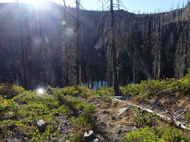 Spirit Lake and some low sun