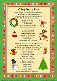 esl christmas fun song lyrics