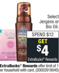  Select Jergens or Bio Oil