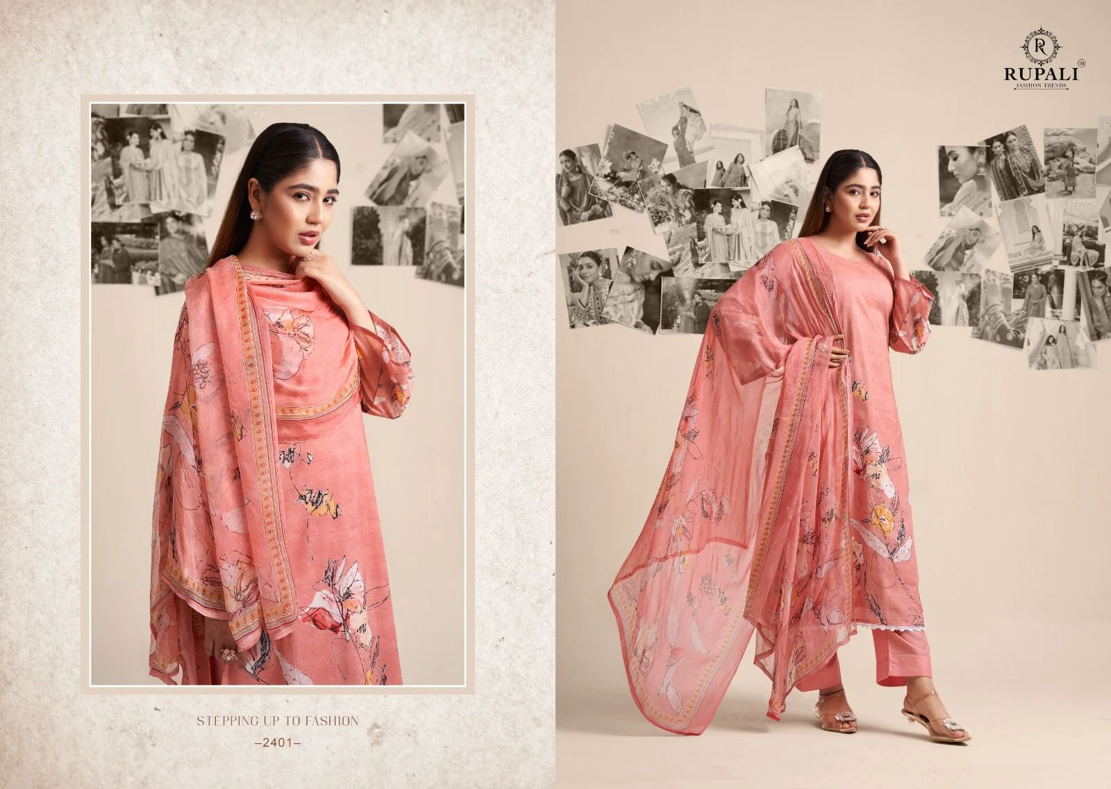 Yade Rupali Cambric Lawn Handwork Pant Style Suits