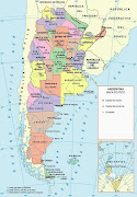 Mapa político de la Republica Argentina (mapa politico argentina)