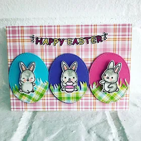 Sunny Studio Stamps: Chubby Bunny Customer Card by Lori