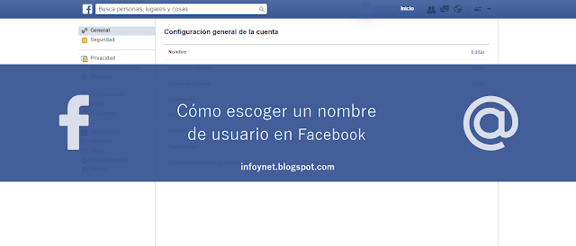 Cómo escoger un nombre de usuario en Facebook