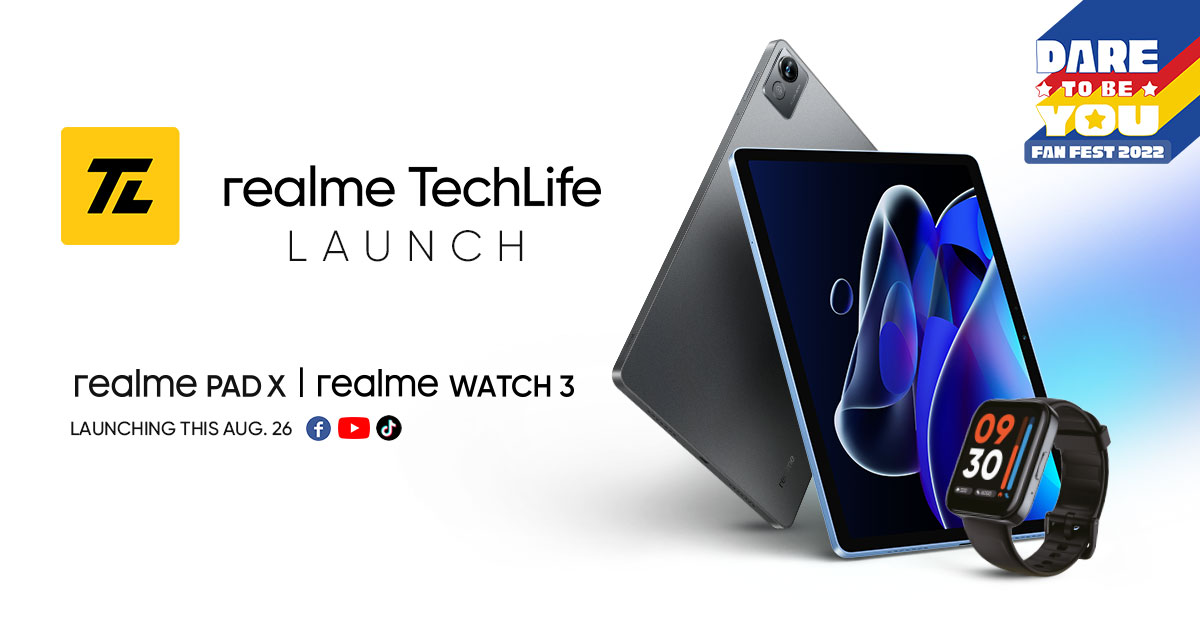 realme Pad X and realme Watch 3 Launch