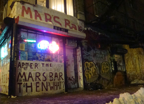 mars bar nyc. Mars Bar is looking to