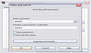 Cara Memberi Password  Pada  Winrar