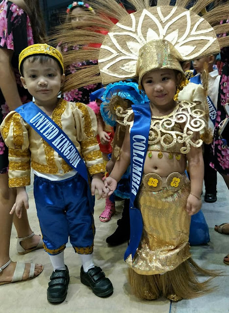 United Nations Day Costumes for boy and girl - United Kingdom and Colombia