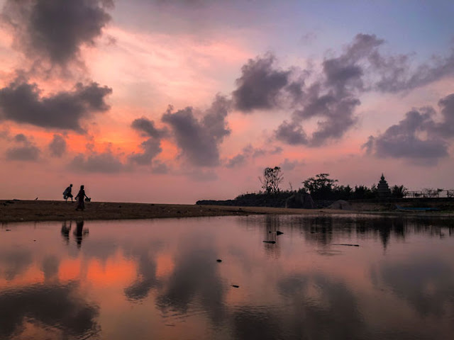 shore temple mahabalipuram sunrise photo