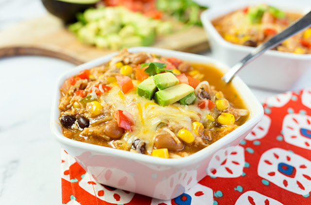 Slow Cooker Chicken Fajita Chili