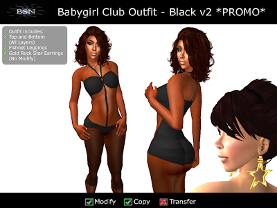 Babygirl Club Outfit - Black v2 *PROMO*