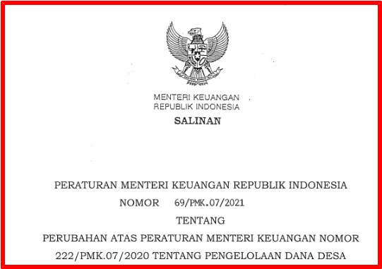 Permenkeu Nomor 69/PMK.07/2021