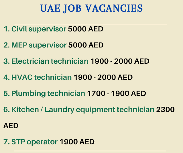 UAE job vacancies