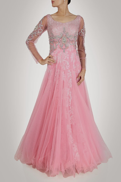 Latest Party Wear Maxi Gown Dresses 2015 Collection