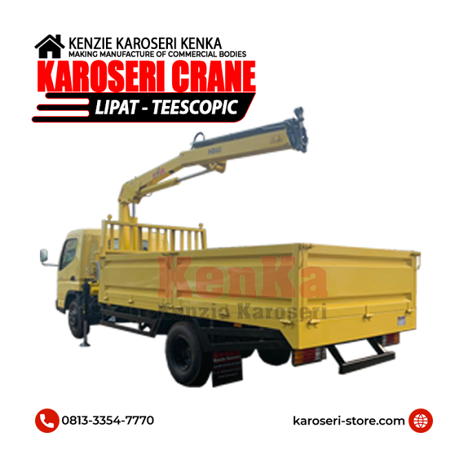 Karoseri Crane Lipat Colt Diesel Mitsubishi Truck