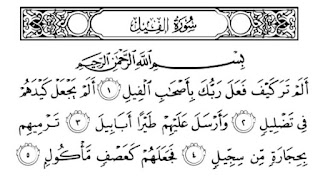  yang agar selalu dalam lindungan Allah  Teks Bacaan Surat Al-Fil, Arti, dan Mufradatnya