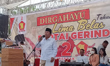 DPC Gerindra Rohul peringati HUT Ke-15